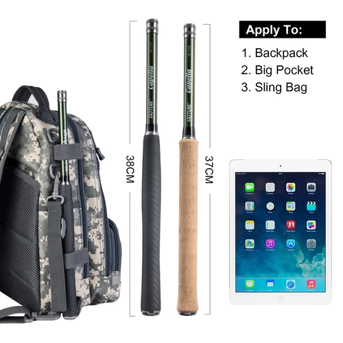 Imagen 2 del producto Goture Tenkara-caña de pescar con mosca, Combo de 3,6 m, caña ultraligera de fibra de carbono con línea, cortadora de señuelos, juego de cañas Tenkara portátiles, aparejos