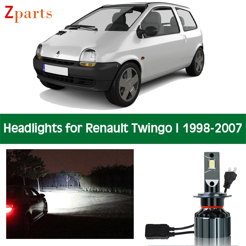 

Car Headlamp For Renault Twingo I 1 LED Headlight Bulbs Low High Beam Canbus White 12V 6000K Auto Lights Front Lamp Accessories