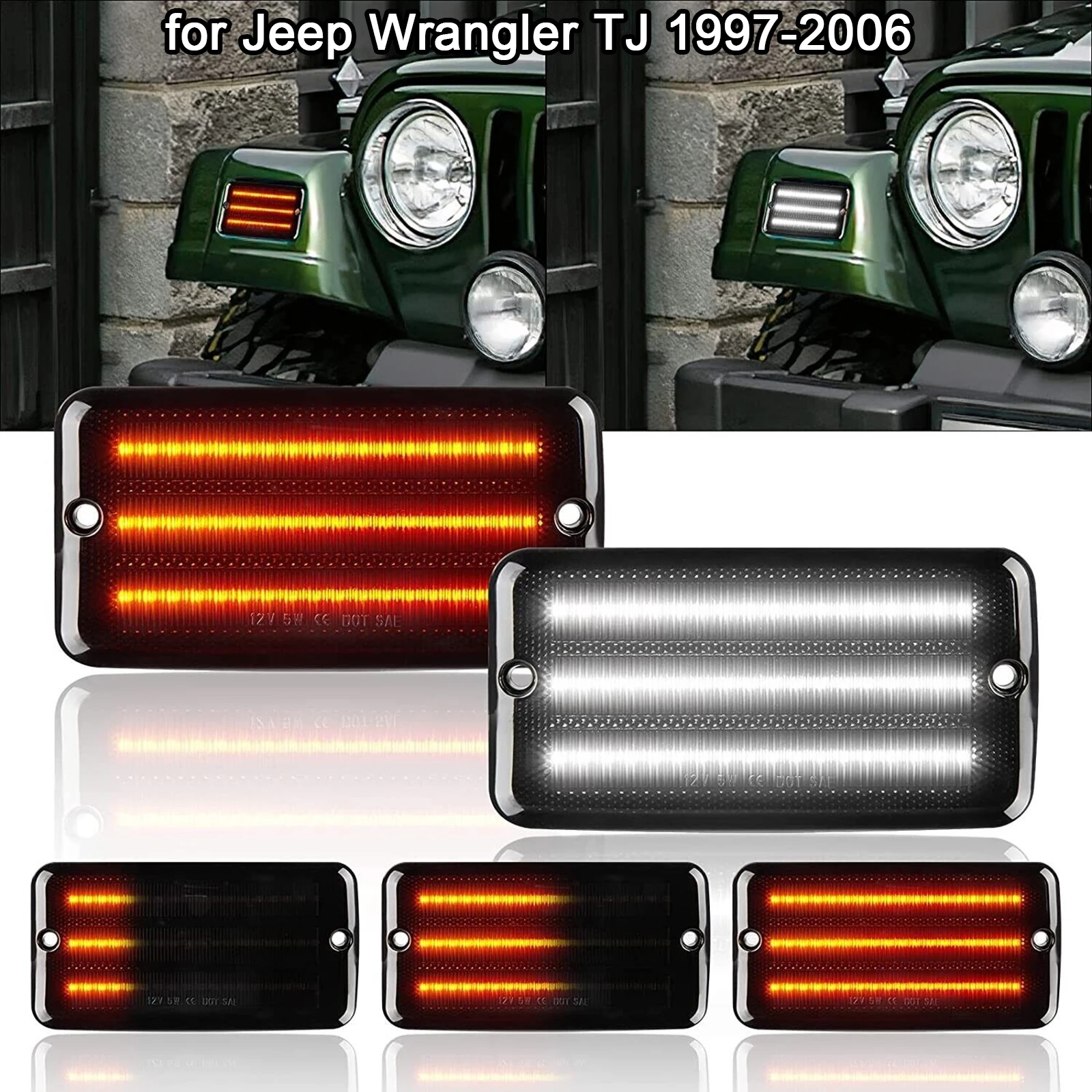 

2 шт., фонарь поворота для Jeep Wrangler TJ 1997-2006