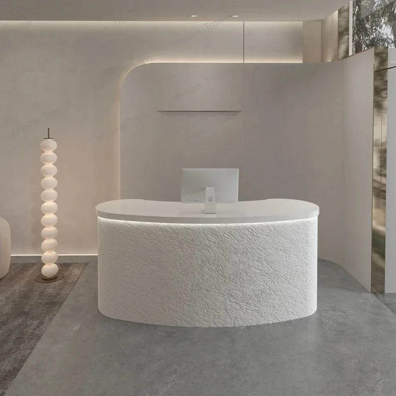

Counter Beauty Reception Desks Clinic Drawers Computer White Reception Desks Modern Design Indoor Empfangs Tresen Furniture