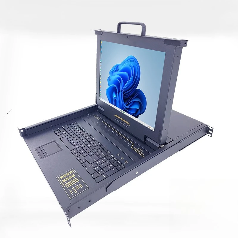 

17-дюймовый 8-портовый 16-портовый KVM-универсальная кнопка машины, экранный переключатель, передний USB-порт, монтируемый в стойку KVM-переключатель