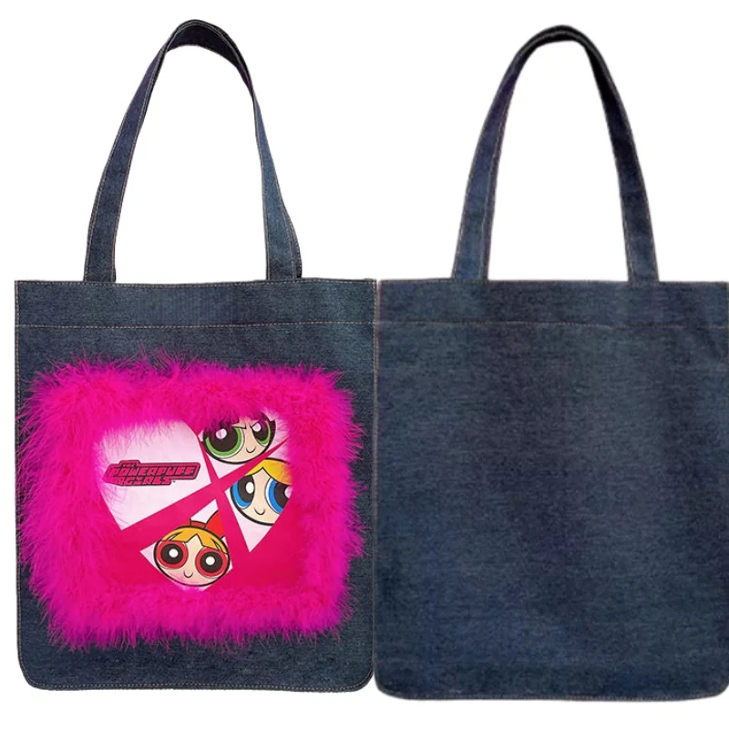 

Сумка для покупок Blossom с мультяшным рисунком, сумка через плечо с изображением анемонов, аниме-товары, праздничный подарок, большая вместимость, портативная сумка для хранения, для поездок на работу