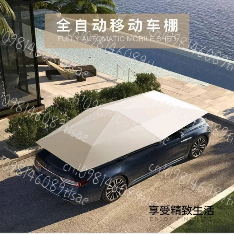 

Automatic Canopy Carport Outdoor Parasol Anti-Hail Sun Protection Large Car Shelter Portable Self-Driving