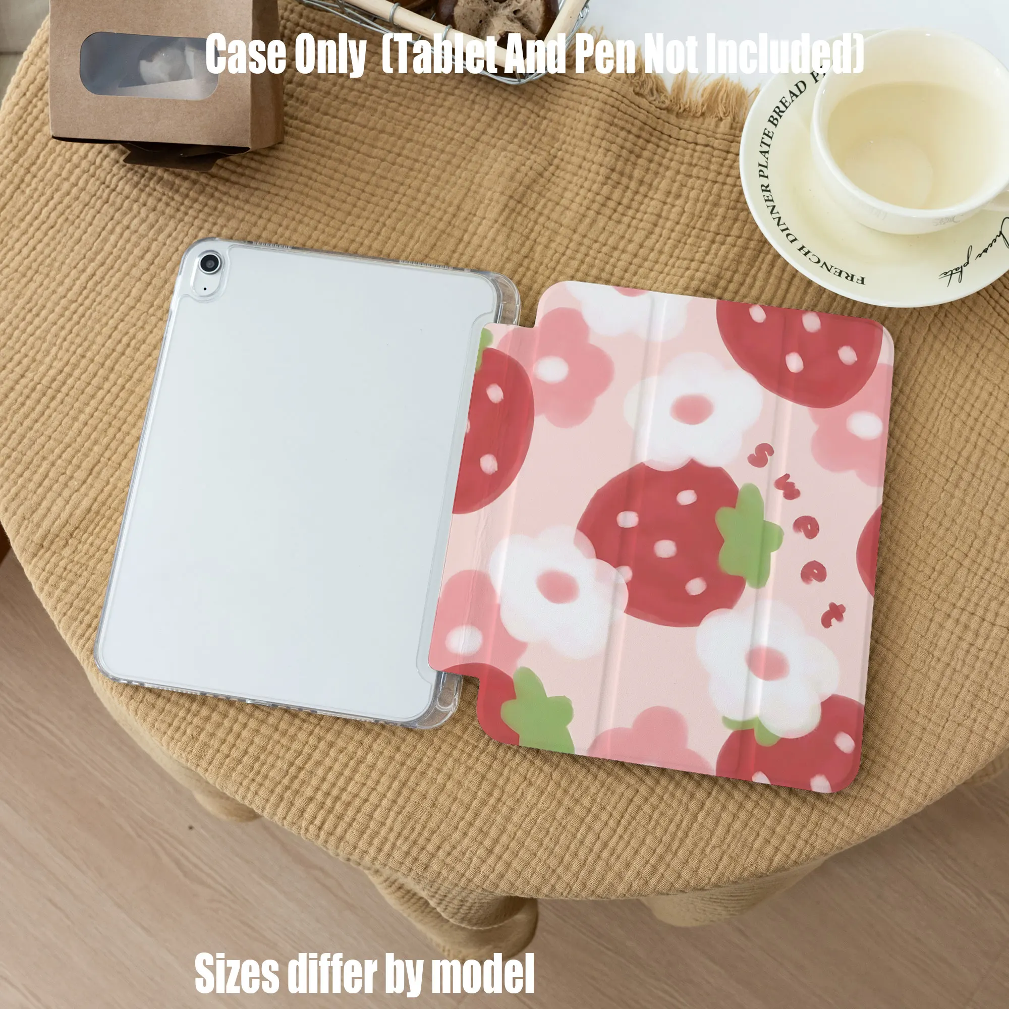 

Slim Fit Premium TPU Tablet Cover, Shockproof Durable Lightweight Protective Case for iPad Samsung Huawei Honor Redmi Xiaomi