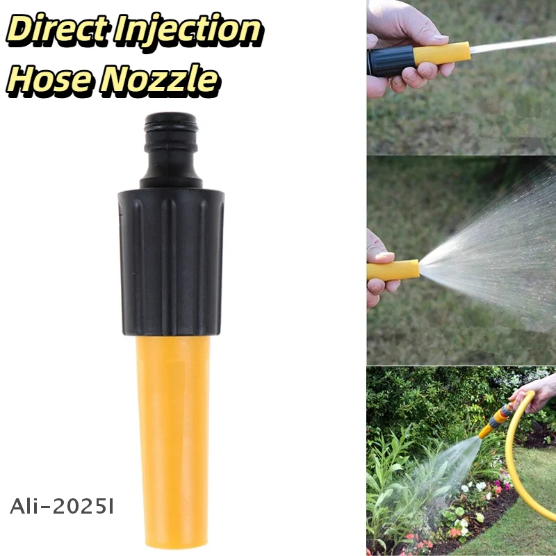 

1Pc Spray Nozzle Water Gun High Pressure Direct Spray Sprinkler Quick Connector Hose Adjustable Pressure Washer Garden Sprinkler