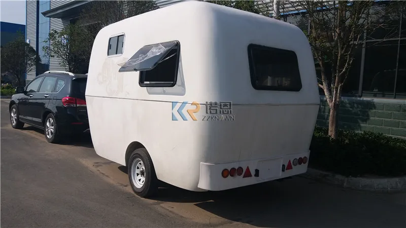 Road Kleine Camper Trailer Caravan Auto RV' Camper Mobiele Home Travel Truck Met Ontlastklep RV Trailer Voor Reizen