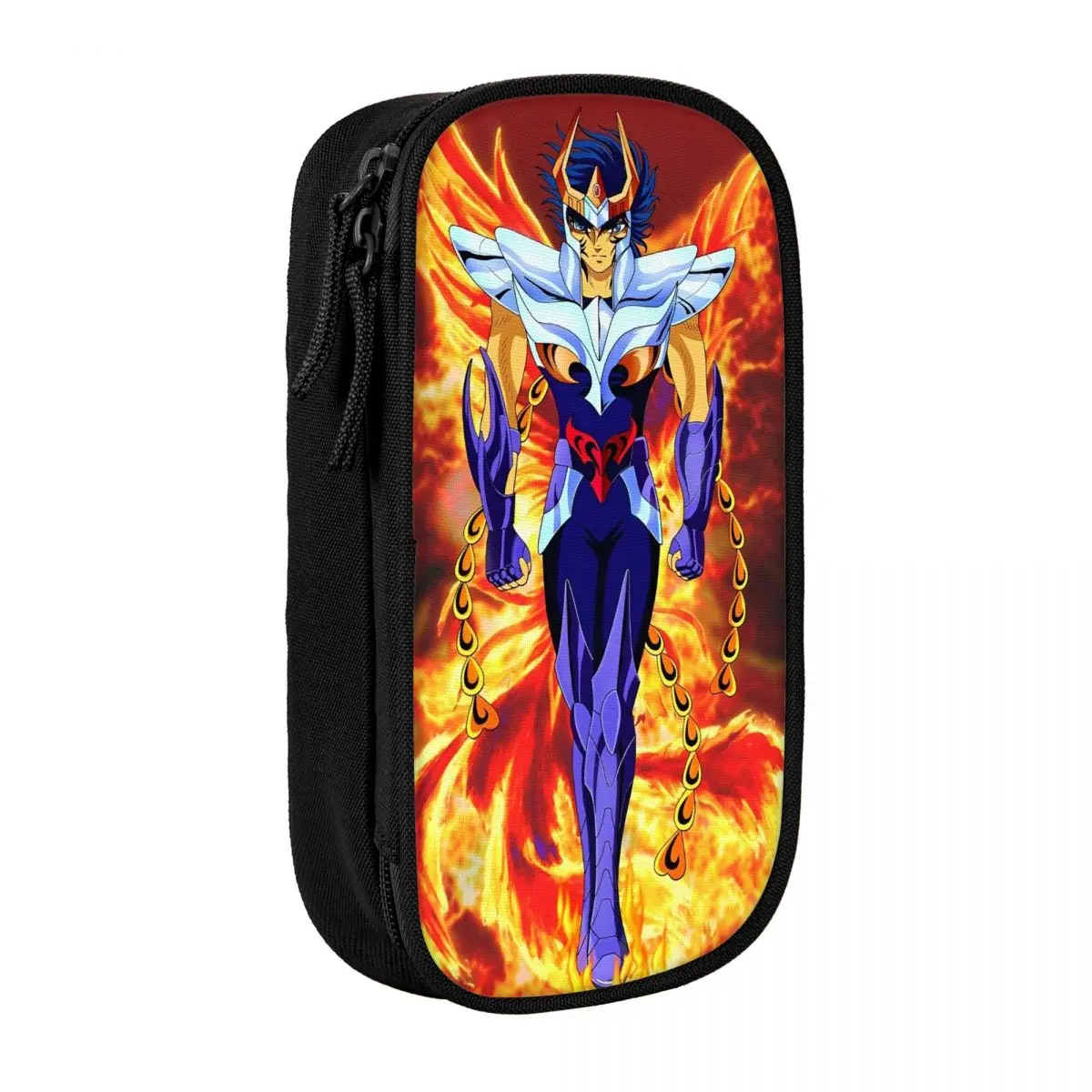 Saints seiyas ikki fenix anime lápis caso lápis titular caneta meninas meninos grande armazenamento sacos de lápis presentes de escritório papelaria