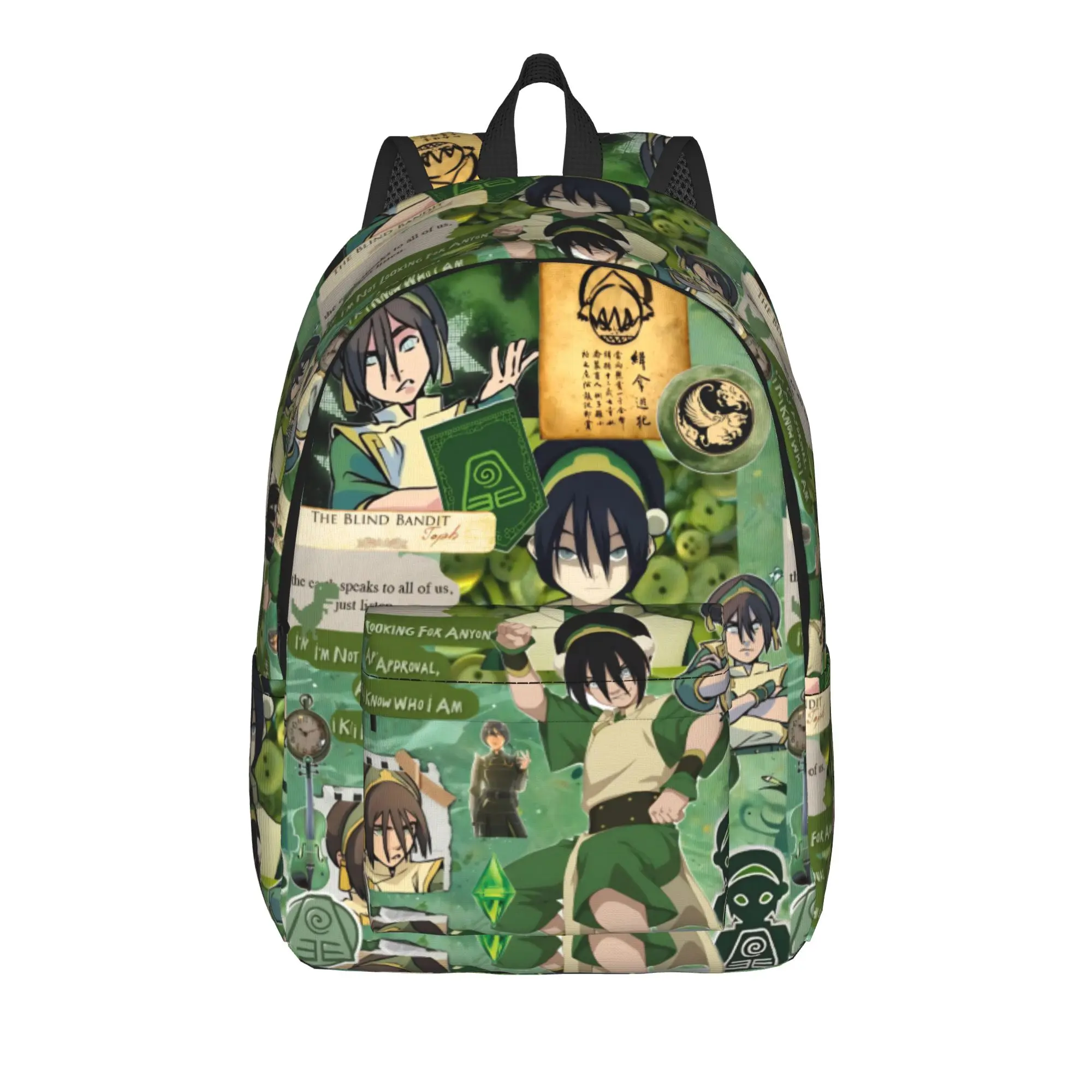 Toph Teenage Backpack Sports High School Business Avatars Airbende Anime Daypack for Men Women College Shoulder Bag