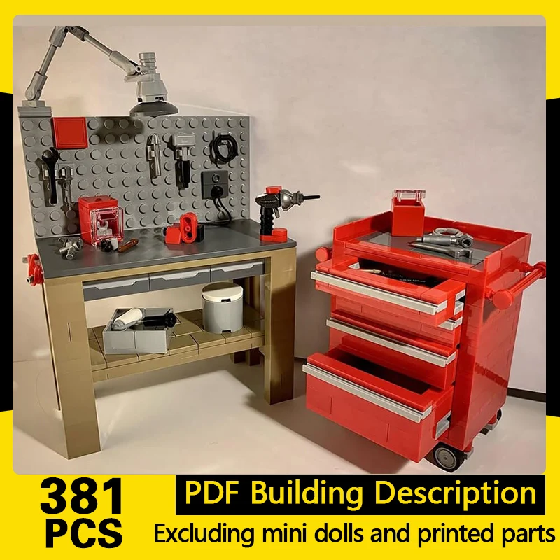 Creative Series Model MOC Building Bricks Tool Chest And Workbench Modular Technology Gifts Holiday Assemble Toys Suit Display