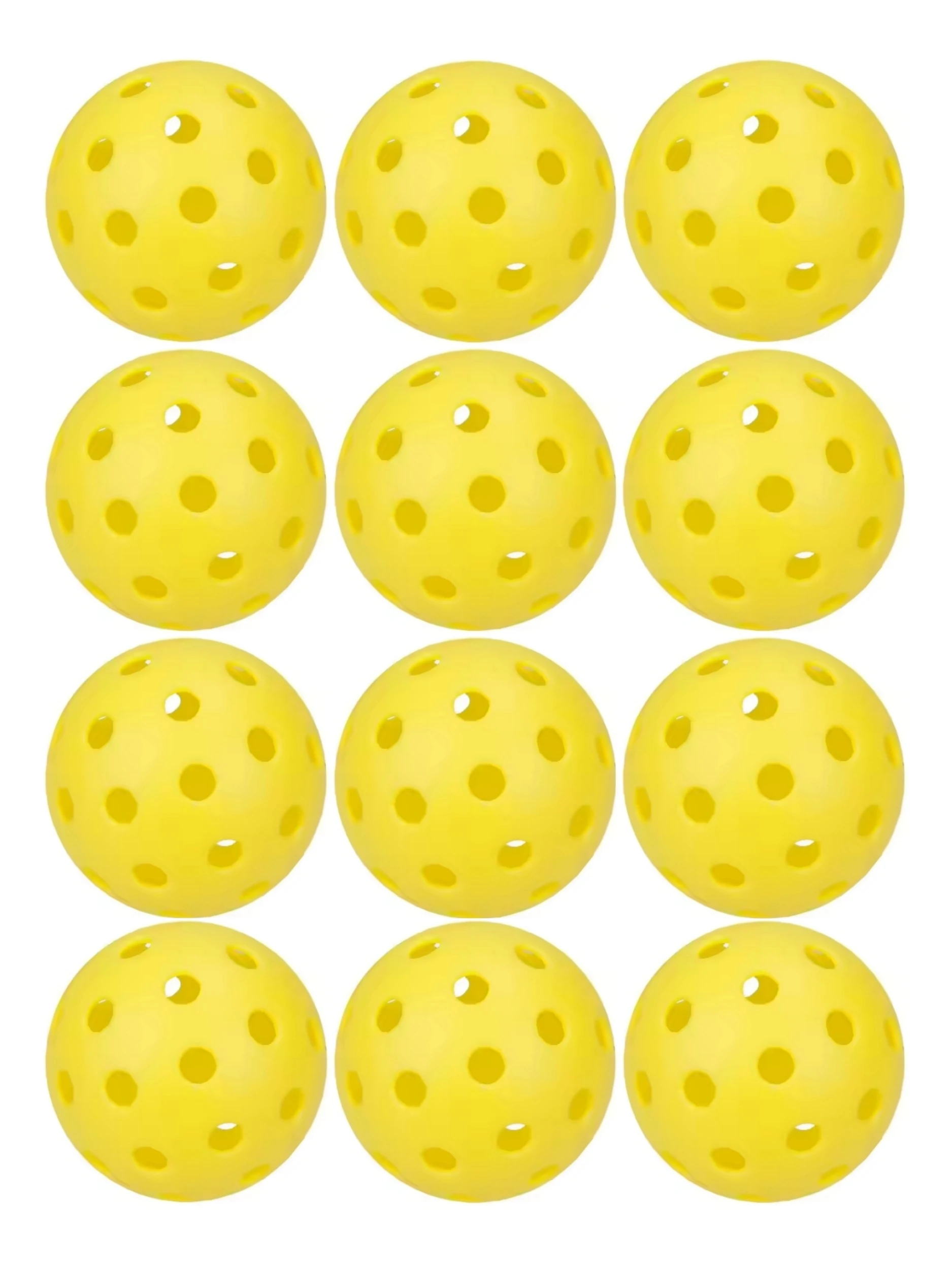 

Vyora Premium Pickleball Balls, Yellow, Perfectly Balanced, High Bounce True Flight, Durable, 26/40 Hole Pickleball