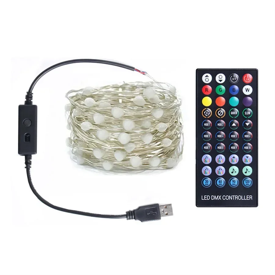 20M 200 LED App Control Christmas Tree String Light Smart App Fairy Light Outdoor Twinkle Wedding Garland Light