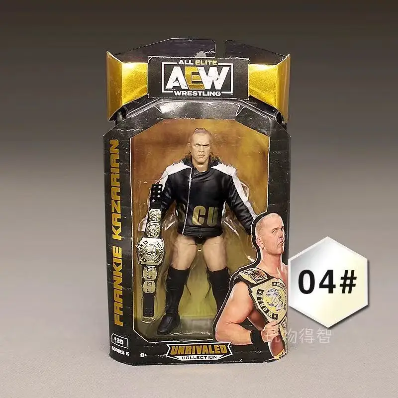 متوفر في المخزون بقعة AEW دمية المصارعة سوبر المنقولة حلقة المصارعة صندوق متحرك #5