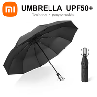 Xiaomi 10 Bones Solid Color Automatic Umbrella Light Collapsible Large Outdoor Sunshade Uv Protection Portable Umbrella