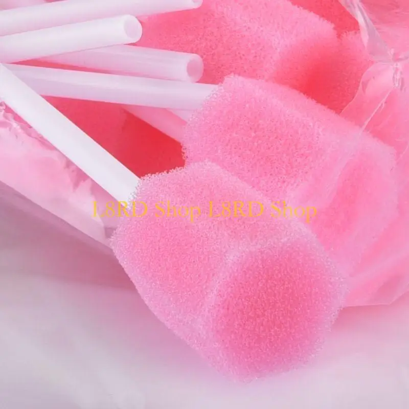 L8rd 10pcs/set使い捨て口頭ケアスポンスワブは、口腔クリーニングのための無味の滅菌歯科用sw棒を個別に掃除する