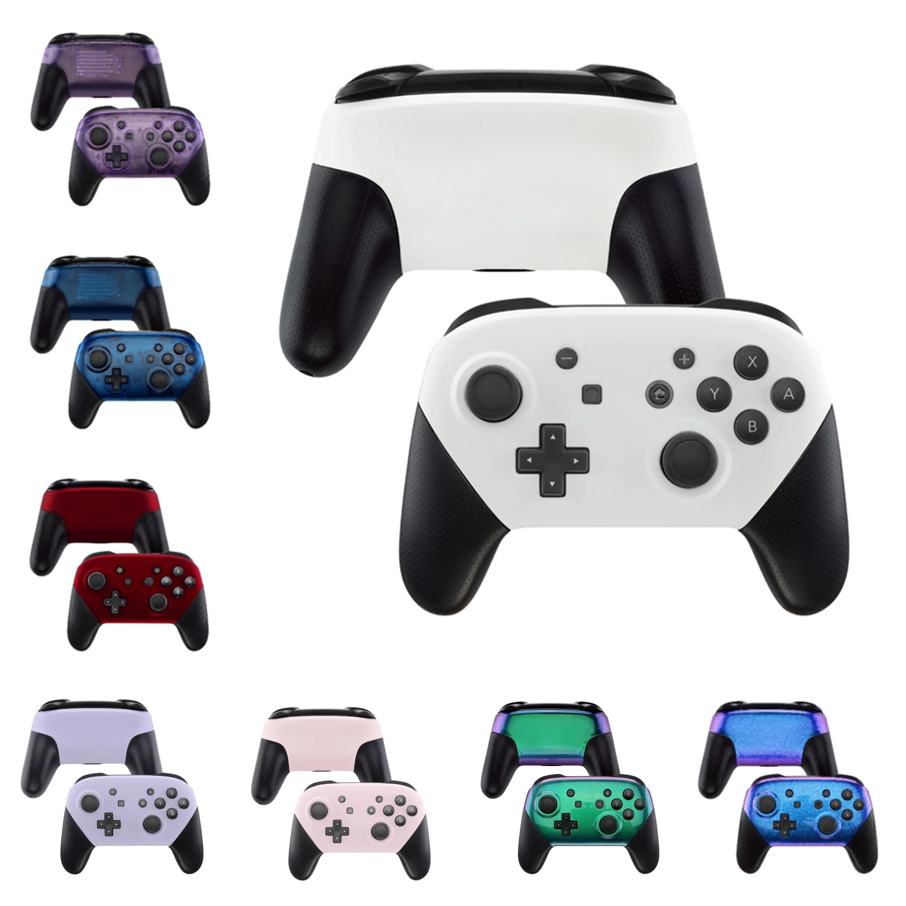 eXtremeRate Custom Faceplate and Backplate Replacement Shell Housing Case Cover for Nintendo Switch Pro Controller