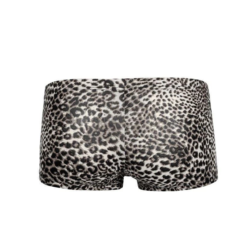 Sexy Leopard Boxers Mens Underwear Breathable Tiger Animal Boxers Underpants Boxer Shorts Men Trunks