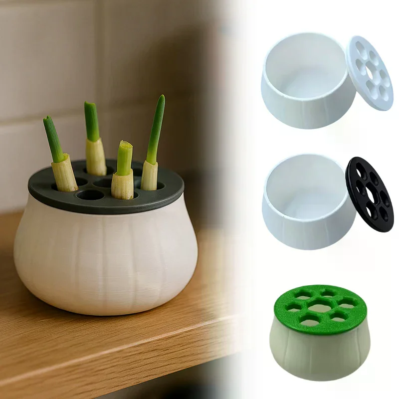 Green Onion Regeneration Planter Pot 3D Printed Hydroponic Plant Propagation Station Indoor Home Gardening Kitchen Gardening