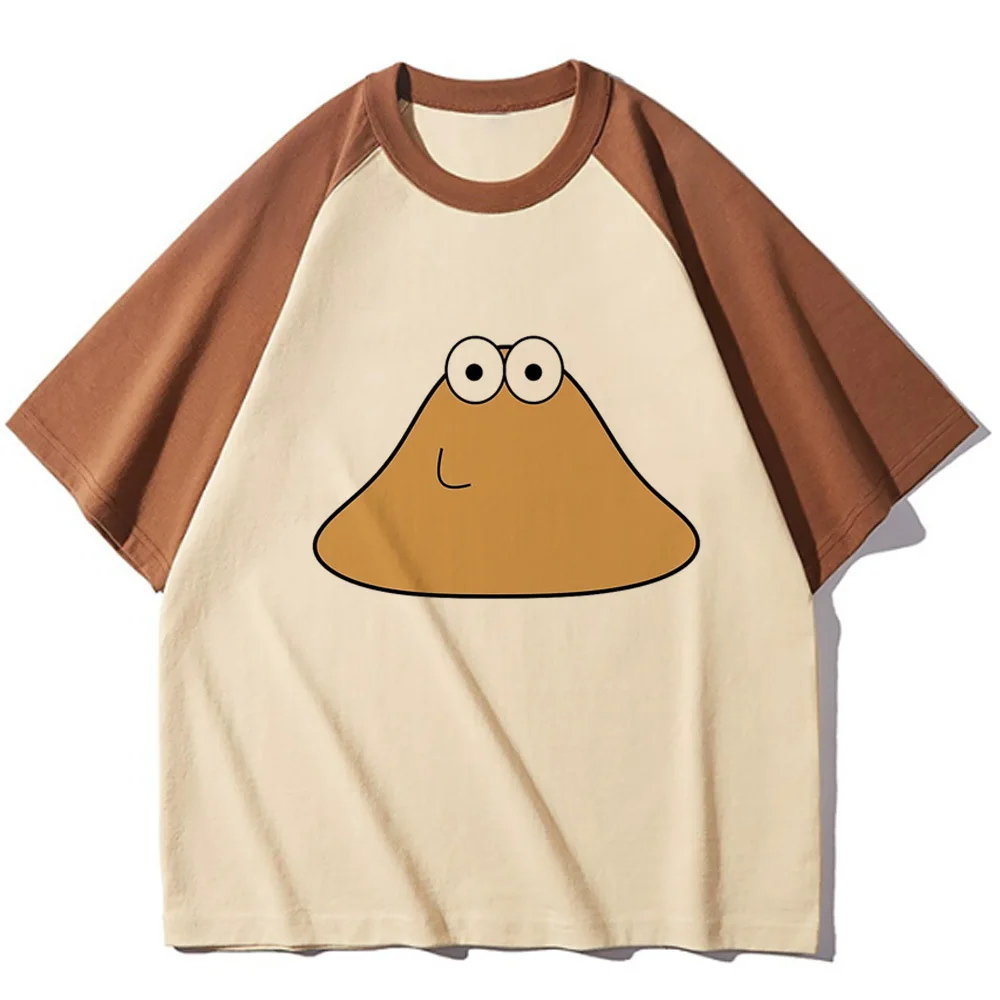 Pou t-shirt teen 2000s Comfortable streetwear Punk t-shirt Classic 2000s harajuku 2000s Digital korean clothes