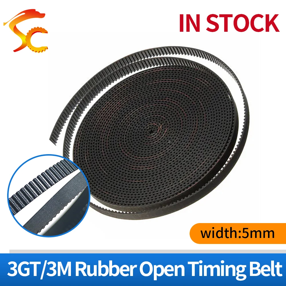 Open Timing Belt para Impressora 3d Borracha Alta Qualidade Gt3 Largura de mm 3gt mm