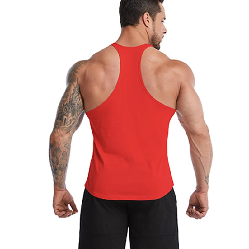 Cá Tính Cotton Tập Luyện Tập Gym Xe Tăng Chui Áo Thể Thao Áo Sơ Mi Stringer Quần Áo Thông Thường Chạy Singlets Thể Dục Áo Vest