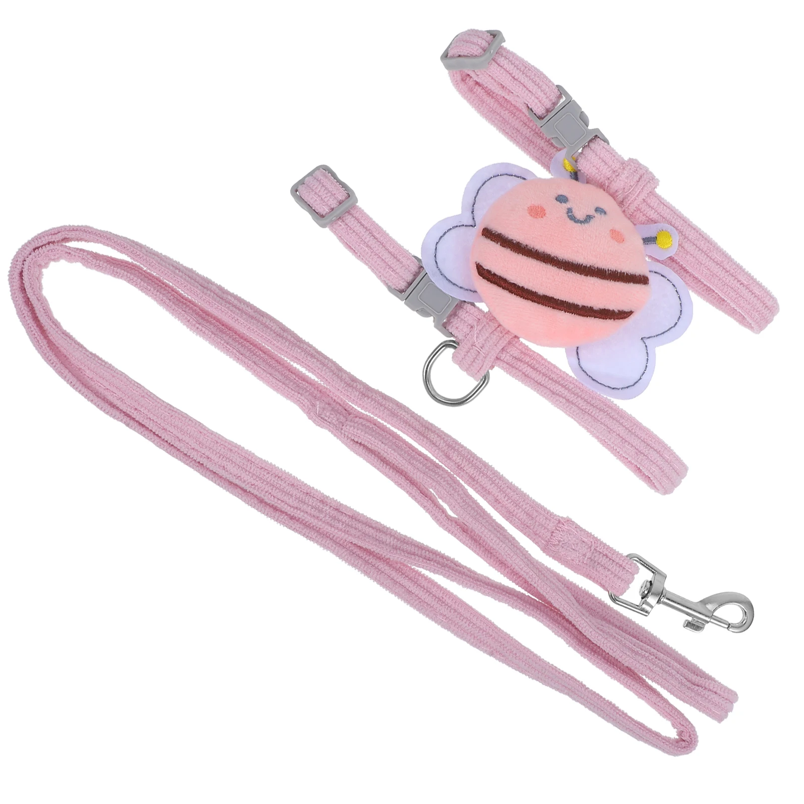 1 set 1 Set Cat Harness Puppy Vest Dog Walking Adjustable Leash Wear Resistant Light Pet Accessory Traction Rope M Size