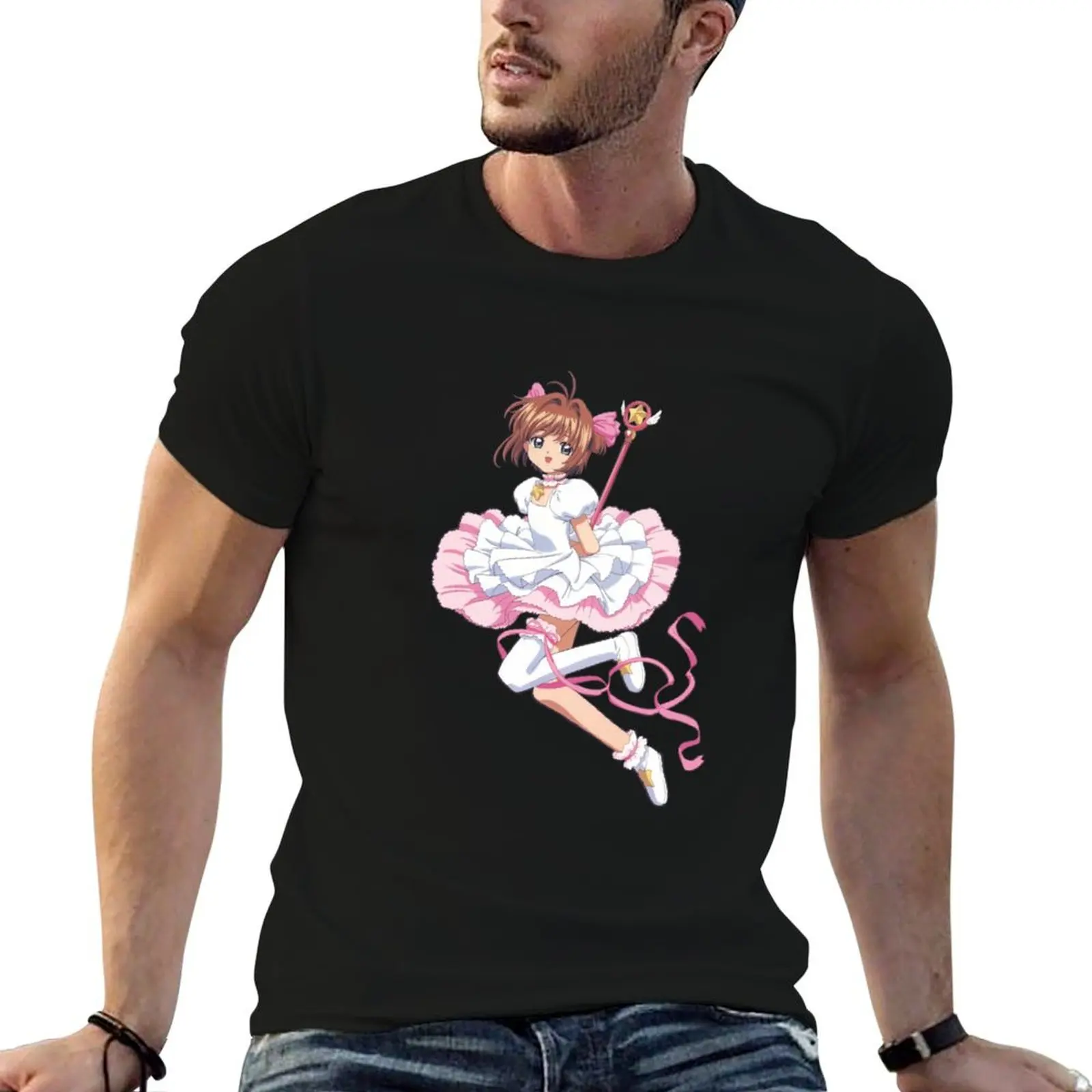 Cardcaptor Sakura - Sakura Kinomoto T-Shirt street wear cotton graphic tees vintage graphic tee mens graphic t-shirts funny