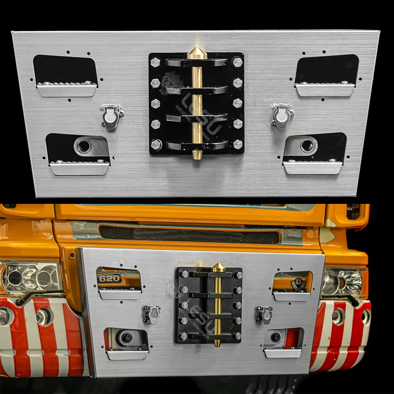 

LESU RC Truck Metal Front Hook Coupler Trailer Hitch for 1/14 Tamiya SCANIA R620 R470 R730 Car Accessories