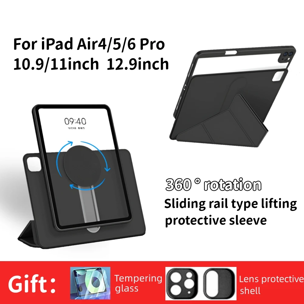 Shockproof Protective Shell for iPad Air 4/5,10.9 Lift Tablet Cases,7th 8th 9th Generation 10.2 Funda 360° Rotating Protective