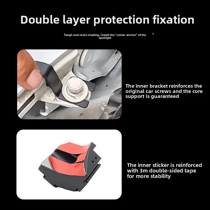 For Nissan Navara Car A Pillar Led Spotlight Bracket Front Engine Hood Quick Release Dual Guide Rail Expansion Stand Lamp Holder