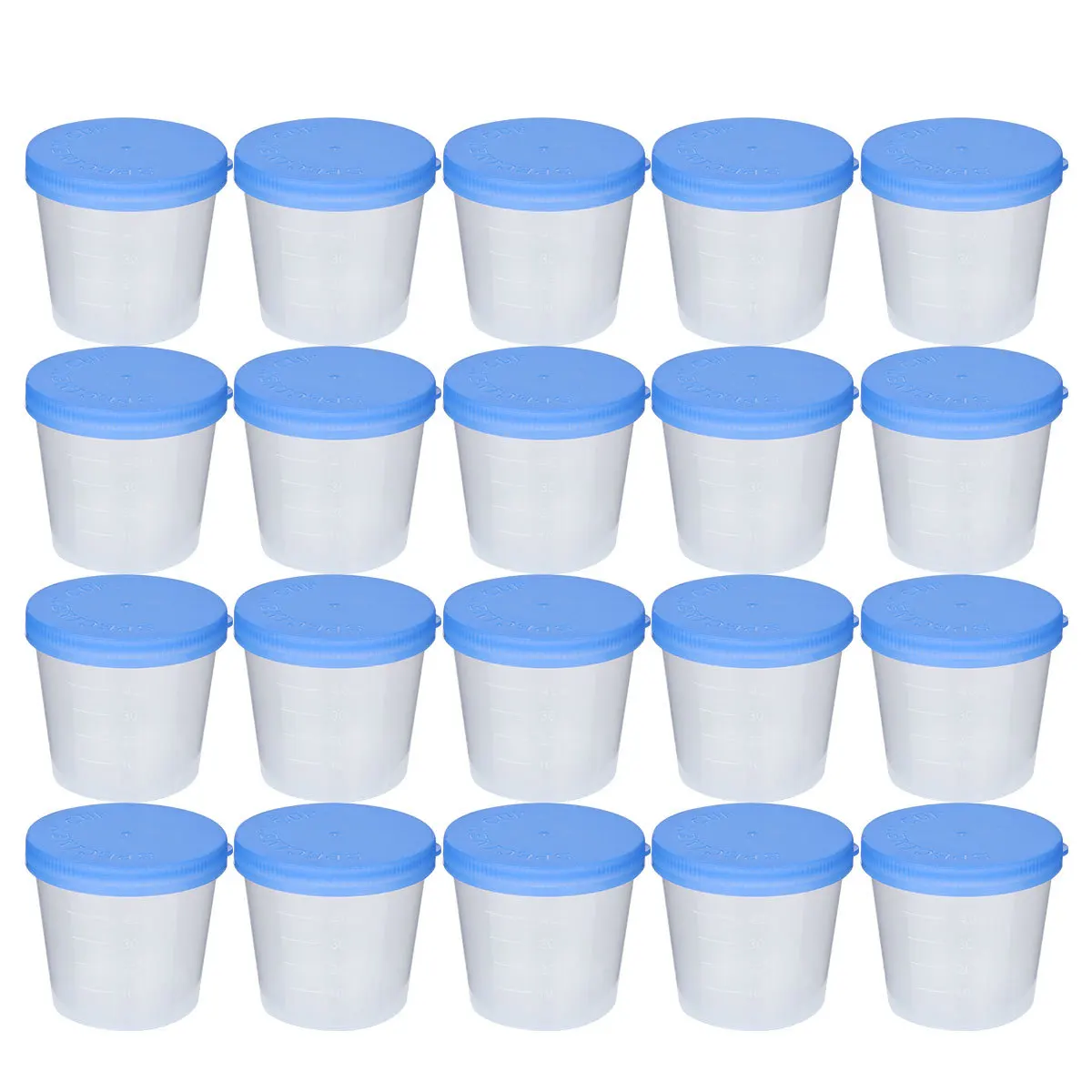 50pcs 40Ml Urine Cup Plastic Sterile Specimen Collection Containers Leakproof Aseptic Design For Urine Analysis Testing