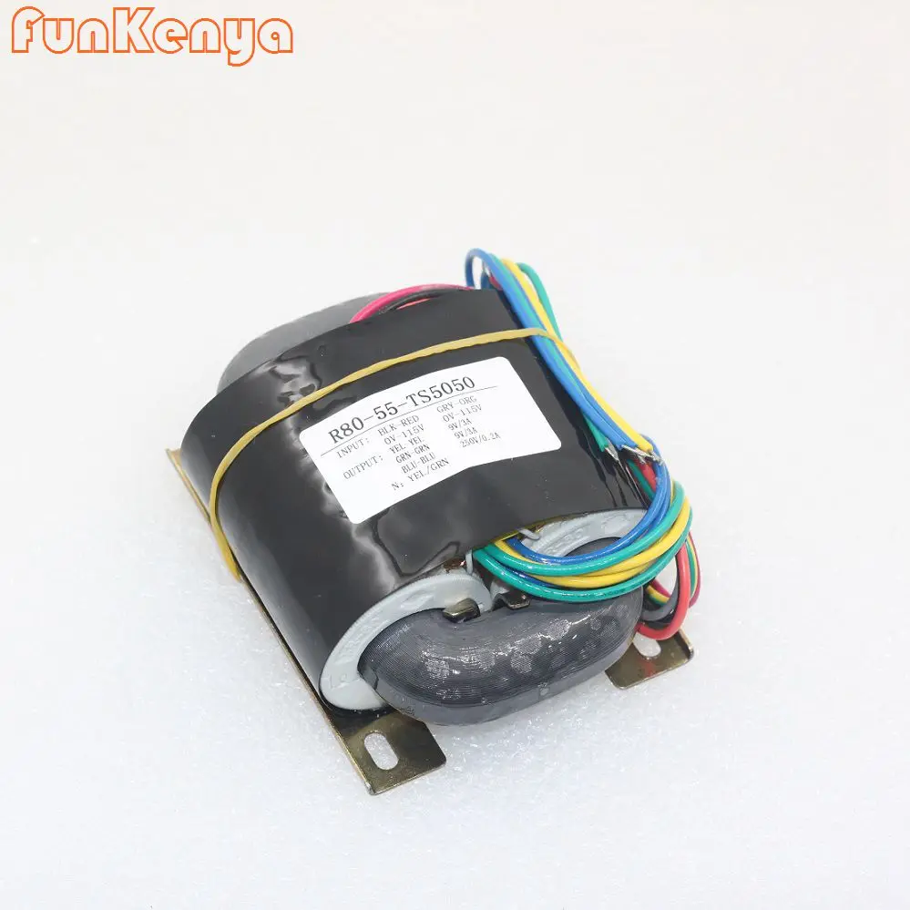 หม้อแปลงชนิด HIFI R 100W 0-9VX2 (3A) 0-250V(200mA) เสียง DIY