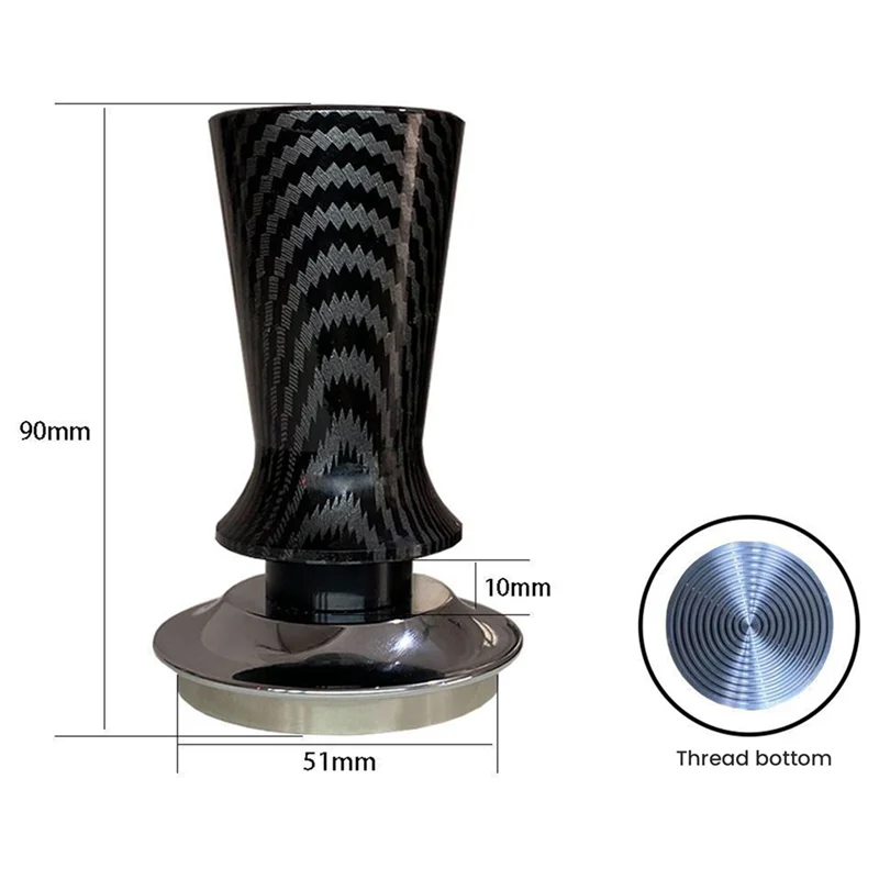 Espresso Coffee Tamper Depth Calibrated Steady Pressure Coffee Powder Hammer Coffee Distributor Barista Tools