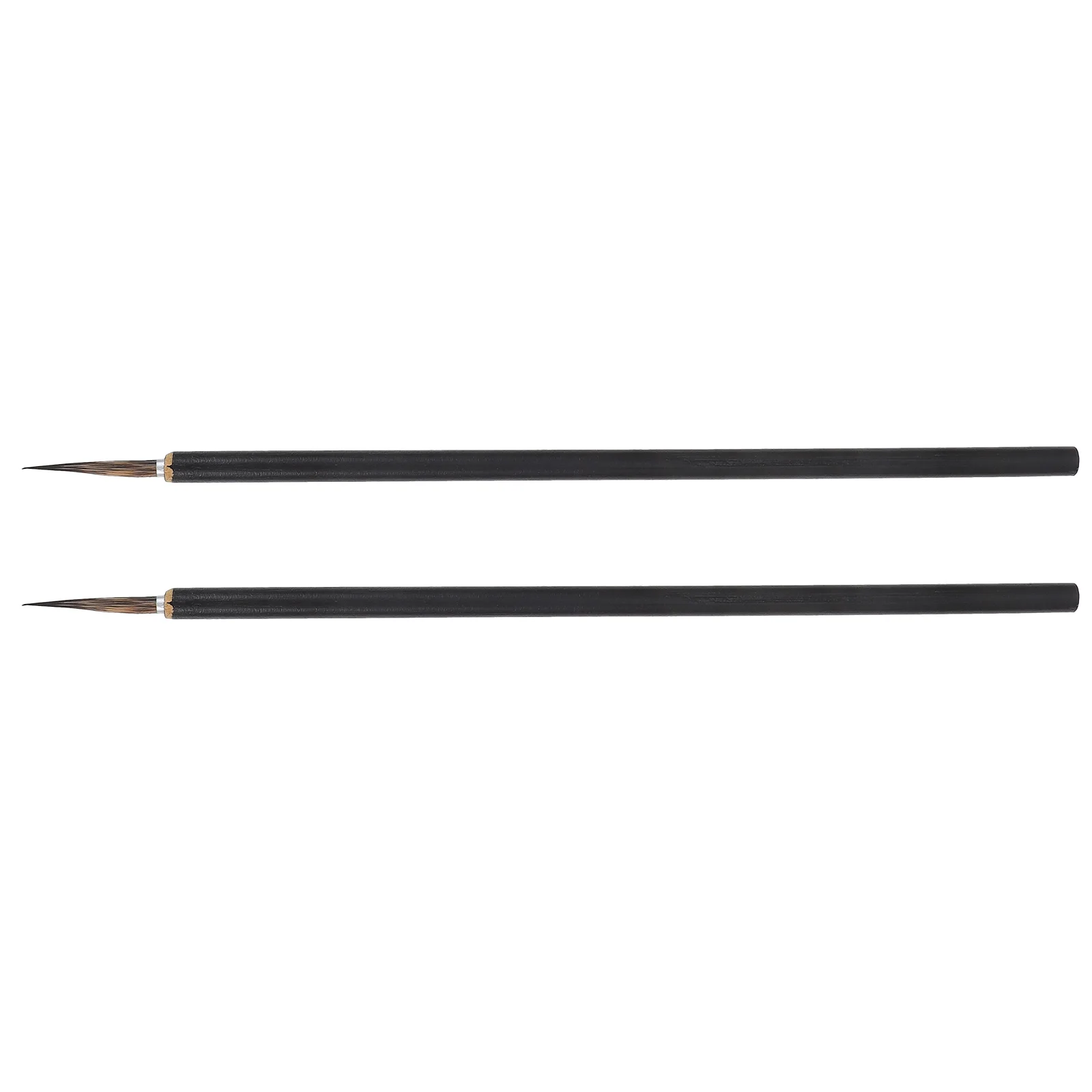 

2 Pcs Ceramic Painting Pen Calligraphy Pens for Writing Applicator Wands Brush Holder Black Marker Hook Automotive