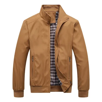2025 Spring Autumn Casual Solid Fashion Slim Bomber Jacket Men Overcoat New Arrival Baseball Jackets Men's Jacket M-6XL 8XL Top 6
