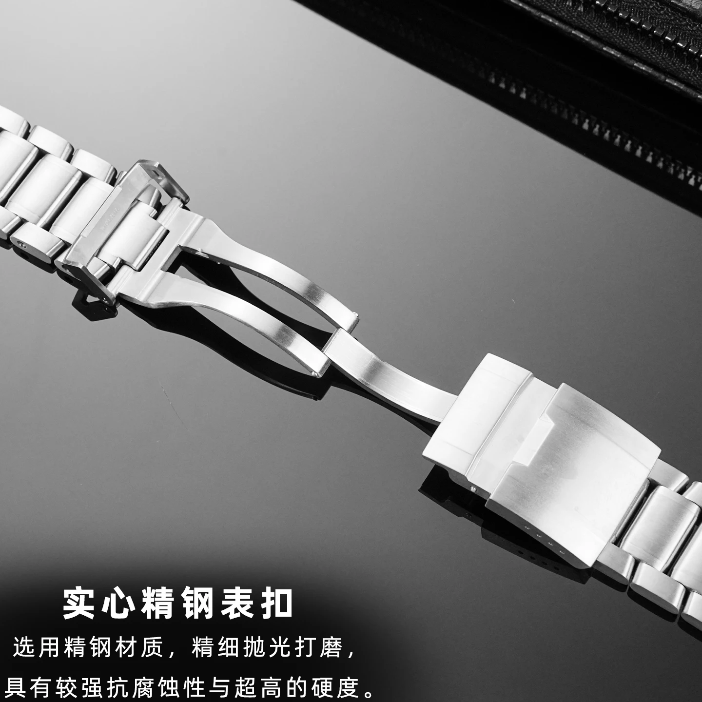 Para cadena de reloj dedicada Garmin MARQ2/marq Pilot Leader Golf Green Water Gen2 correa de reloj de boca de arco de aleación de titanio sólido 22mm