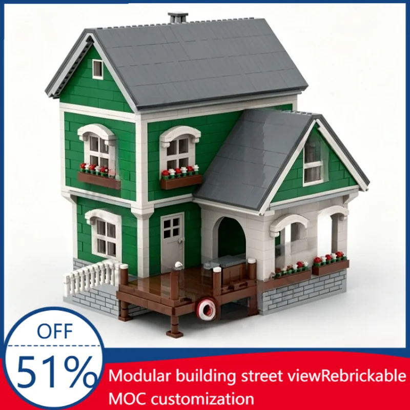 3146Pcs Dock House II Custom Building Blocks Waterside Cottage With Pier Scene Model Educational Assembly Toy For Collectors Toy