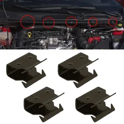 4pcs For Ford Focus 1998-2023 1329640 Cowl Scuttle Panel Trim Clips Metal Front Below Windscreen Clips Metal