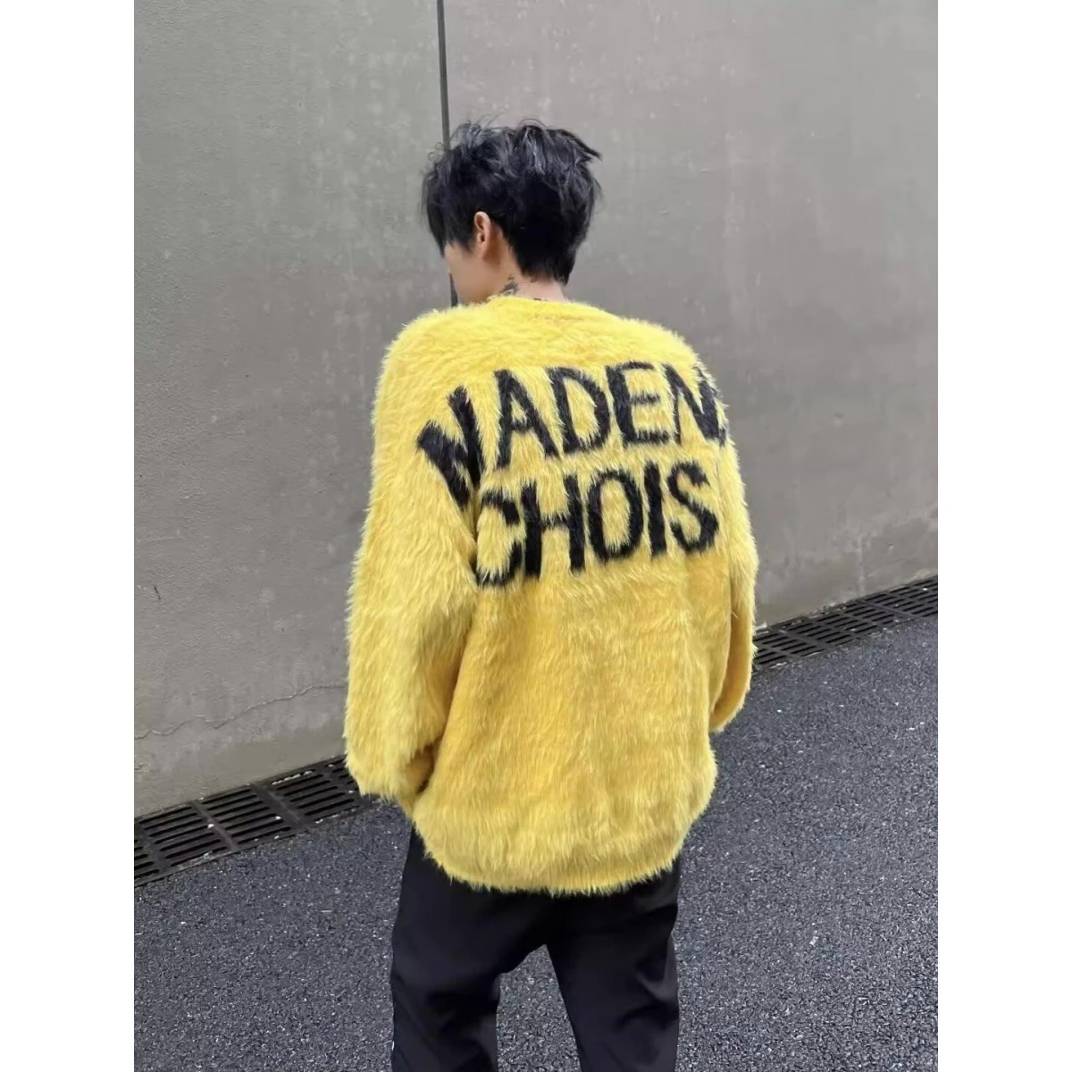 Cseta de Malha Slim Fit com Gola Redonda para Homens, Marca de Moda Estilosa, Csa Base para Outono e Inverno, Novo Mode...