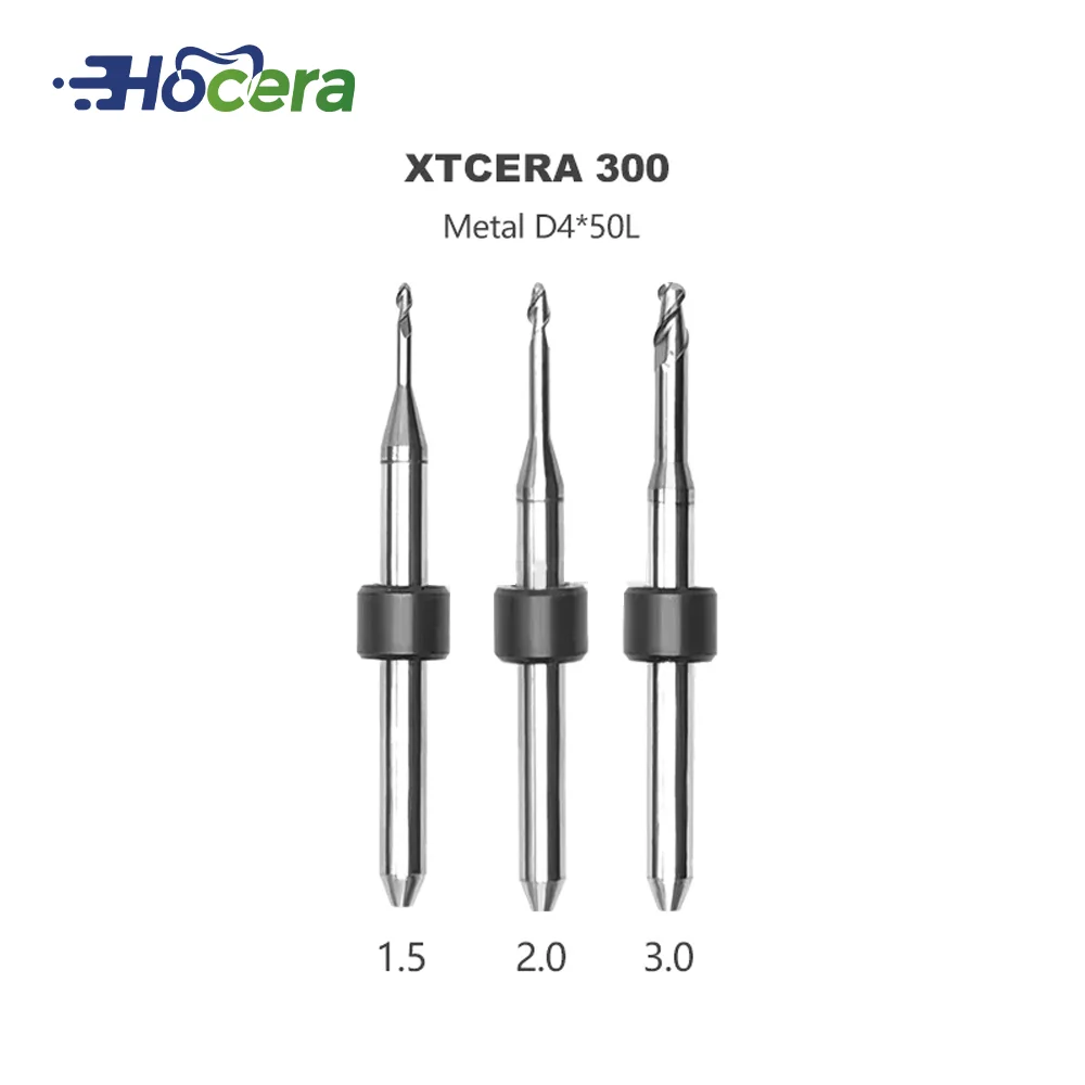 

Xtcera 300 Dental Milling Burs for Metal CAD/CAM D4*1.5/2.0/3.0mm Dental Lab Milling Machine Drill Tools Dentistry
