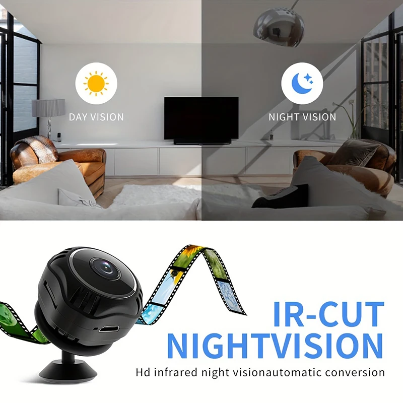 WIFI Network Surveillance Camera HD With Bidirectional Audio Motion Track Infrared Night Vision Sleep Tracking Home Smart Camera