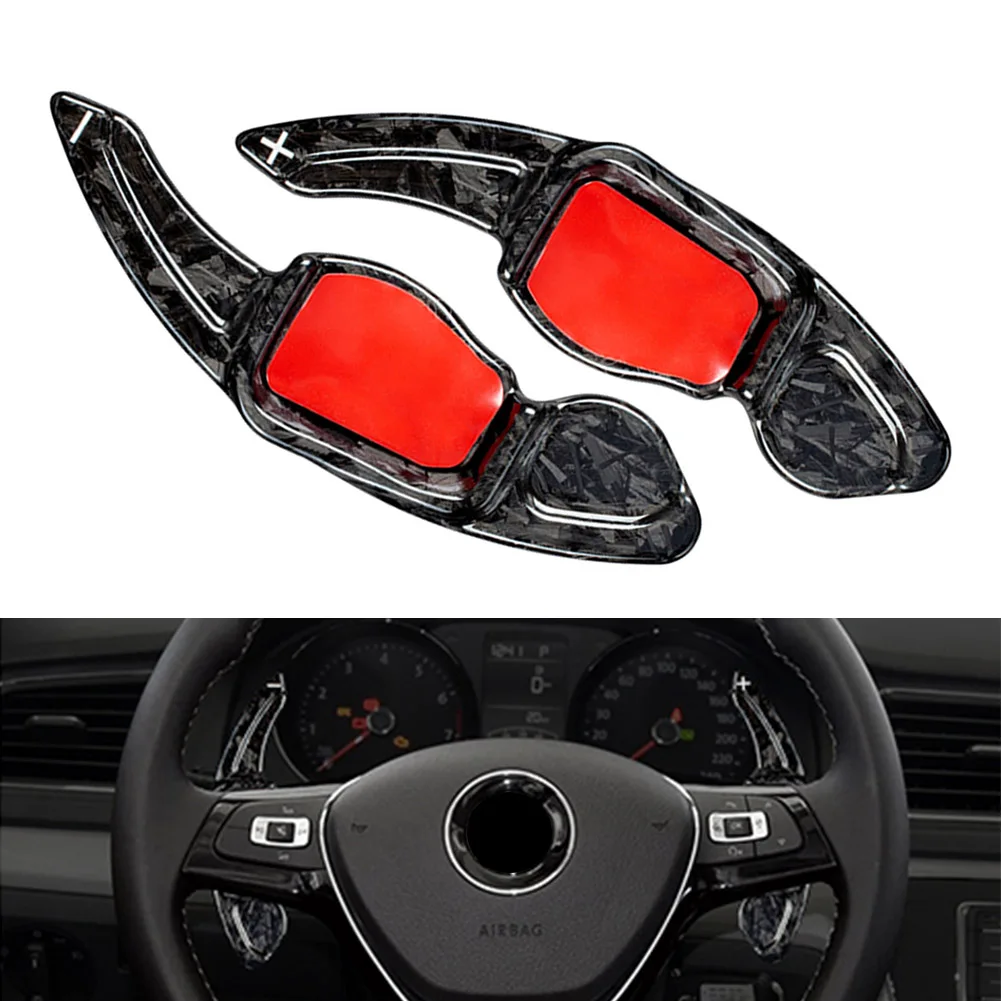 

Forged Carbon Fiber Car Steering Wheel Paddle Shifter Extension For VW Golf MK5 MK6 GTI Polo Passat Scirocco Jetta5