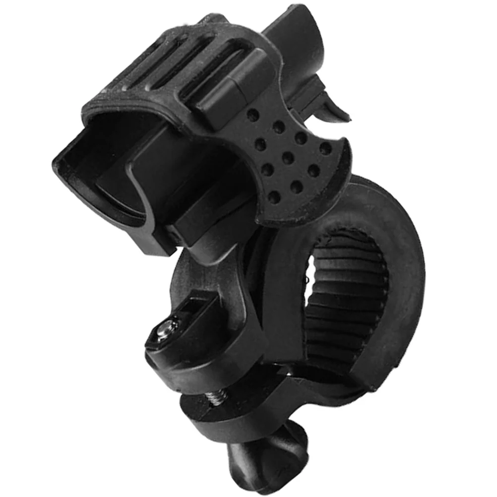 

Black 360 Degree Rotatable Elastic Rubber Bike Lamp Holder Stand Fast Install Bike Flashlight Torch Clamp Lamp Holder