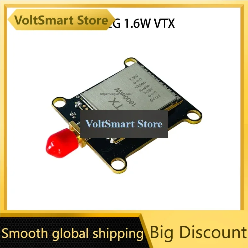 VoltS1.2G 1.2GHz 1W 1.6W 2W 25mW/2000mW VTX Switchable Video Transmitter Module W/ 1.2G 8Ch VRX For FPV Long Range Racing Drone