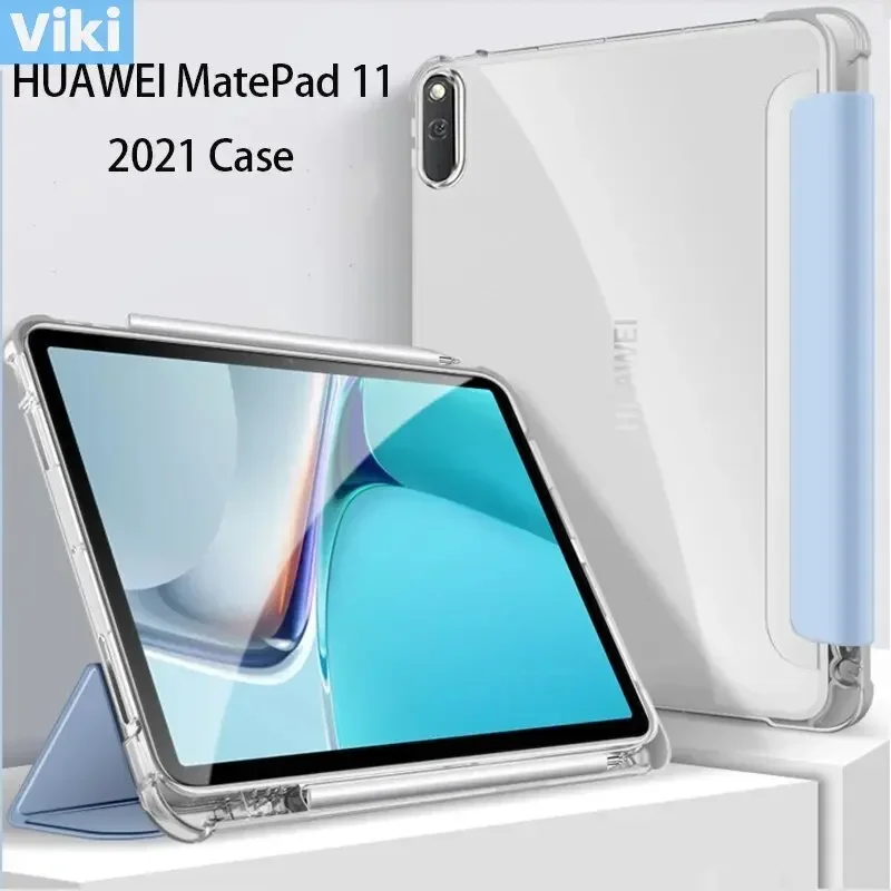 

Чехол для Huawei MatePad 11 2021, защитный чехол-подставка Smart Shell Mate pad DBY-W09/L09, Matepad pro Funda с держателем слота для ручки