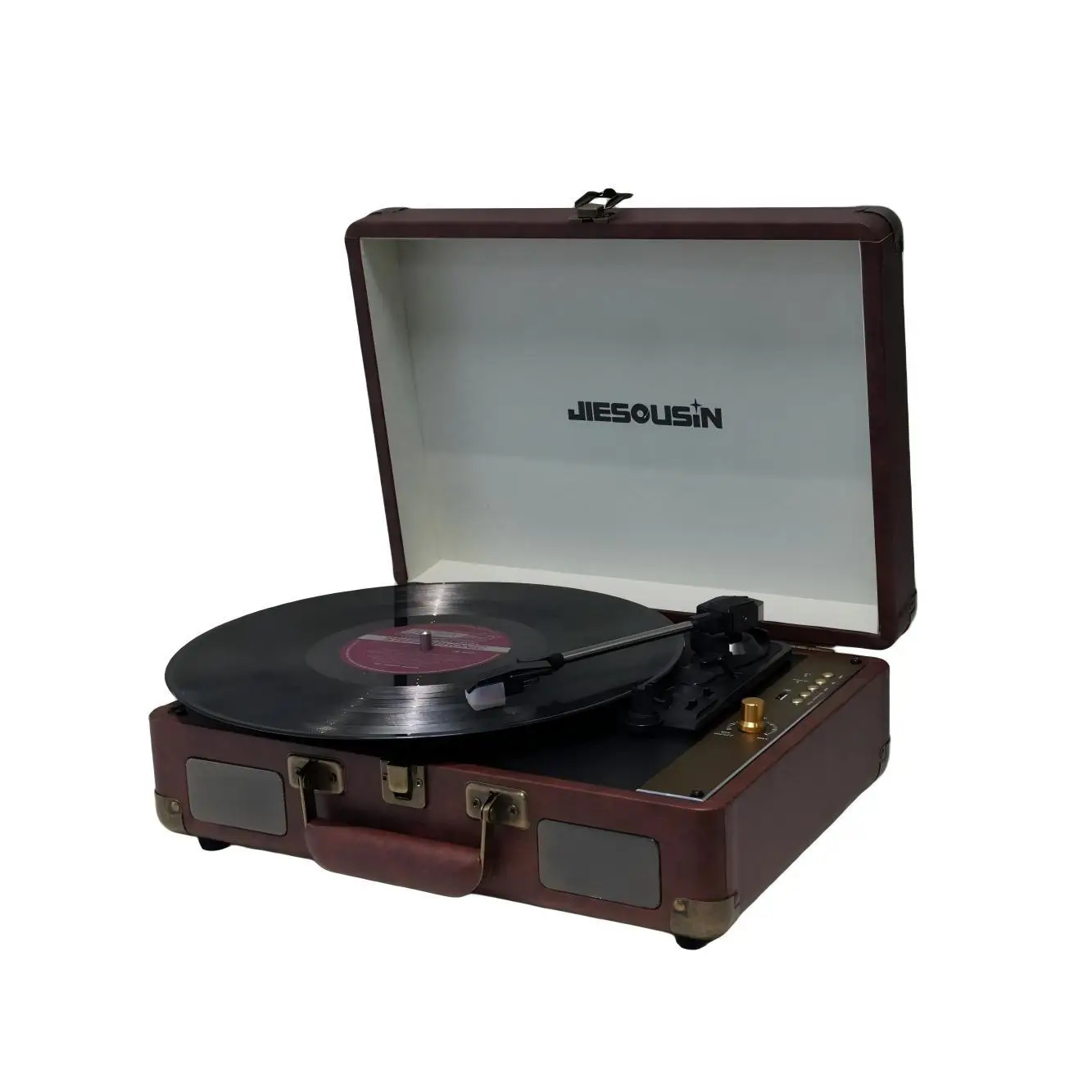 Retro Vinyl Player, Portable Phonograph, Bluetooth USB Charging Record Player.