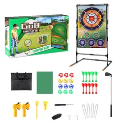 Sticky Golf Double Sided Golf Mat Golf Chipping Game 2-in-1 Dart Practice Mats Indoor Outdoor Games Golf Game Set For Children