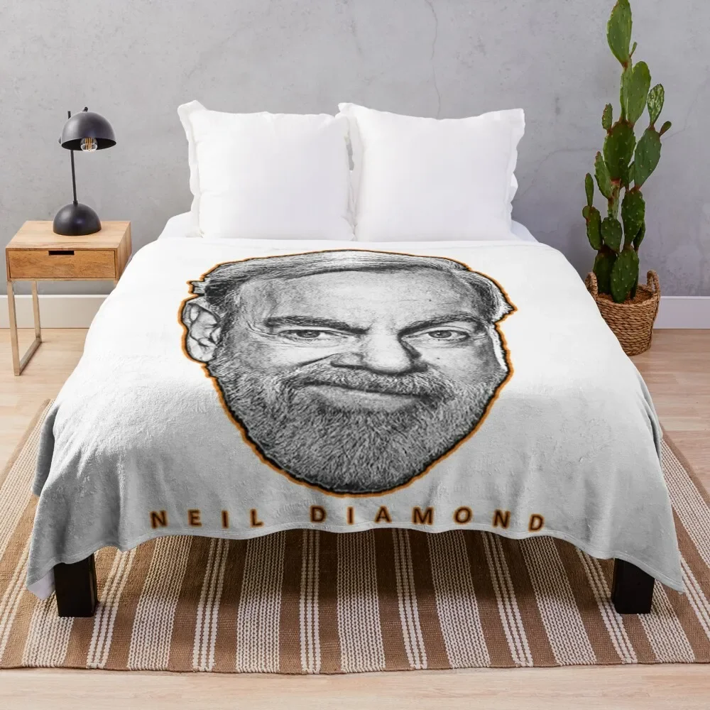 

Retro Portrait Throw Blanket Durable Warm Blanket for Daily Home Use