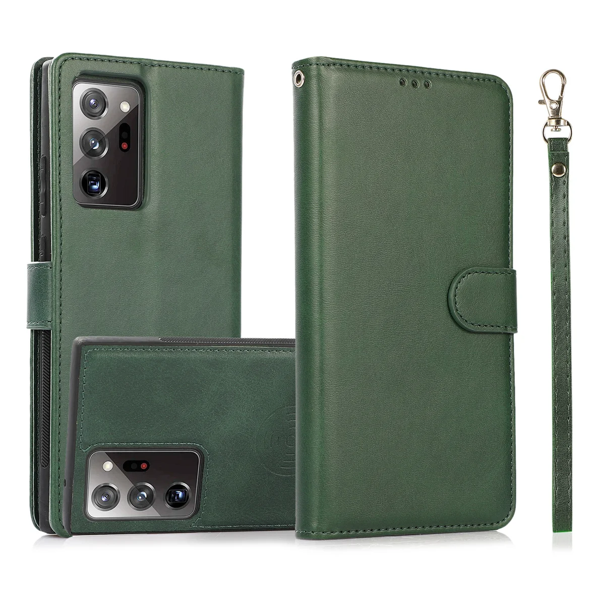 

Luxury Calfskin 2 in 1 Detachable Wallet Leather Case for Galaxy Note 20 Ultra Note 9 Note 10 Plus Magnetic Flip Cover Funda