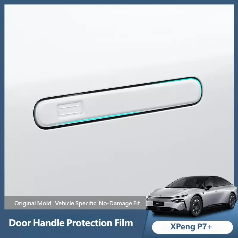 

For XPENG P7+ 2025 2026 4 PCS Car Drip Glue Door Handle Cover Anti Scratch Auto Exterior Decoration Sticker Accessories