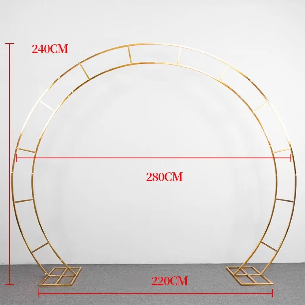 Detachable Golden Arch Half Round Arch Balloon Decorative Holder For Wedding Backdrop Decoration